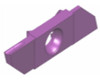 Abstechplatte 12° mit Spanroller und Radius (854 Rb - r )